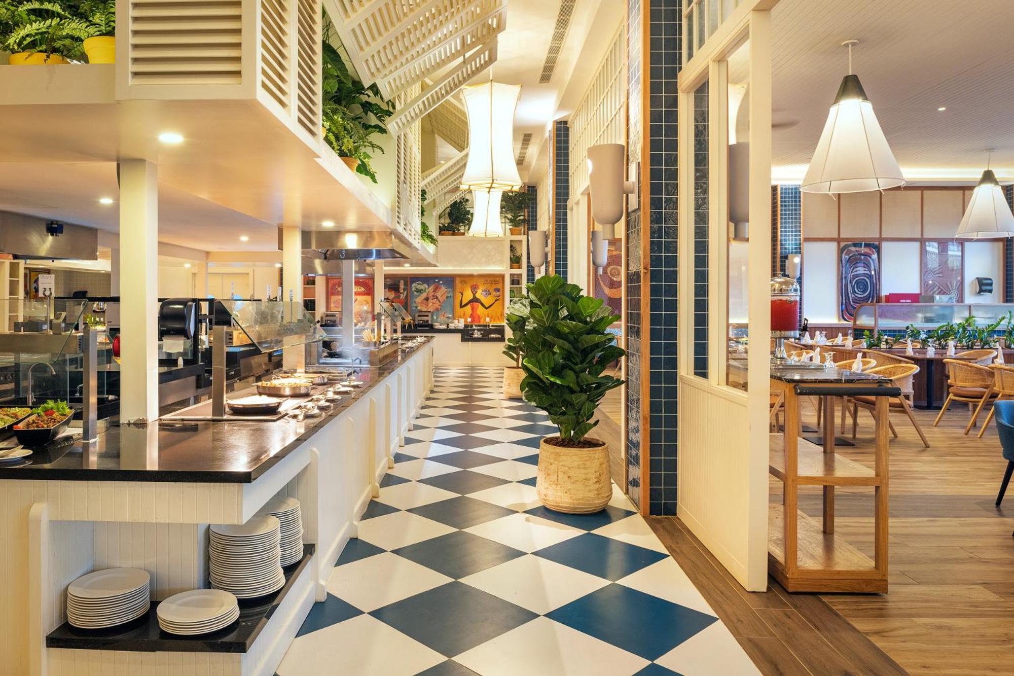 Hotel Ocean Eden Bay (Adults Only) Spring Rises Exterior foto The restaurant