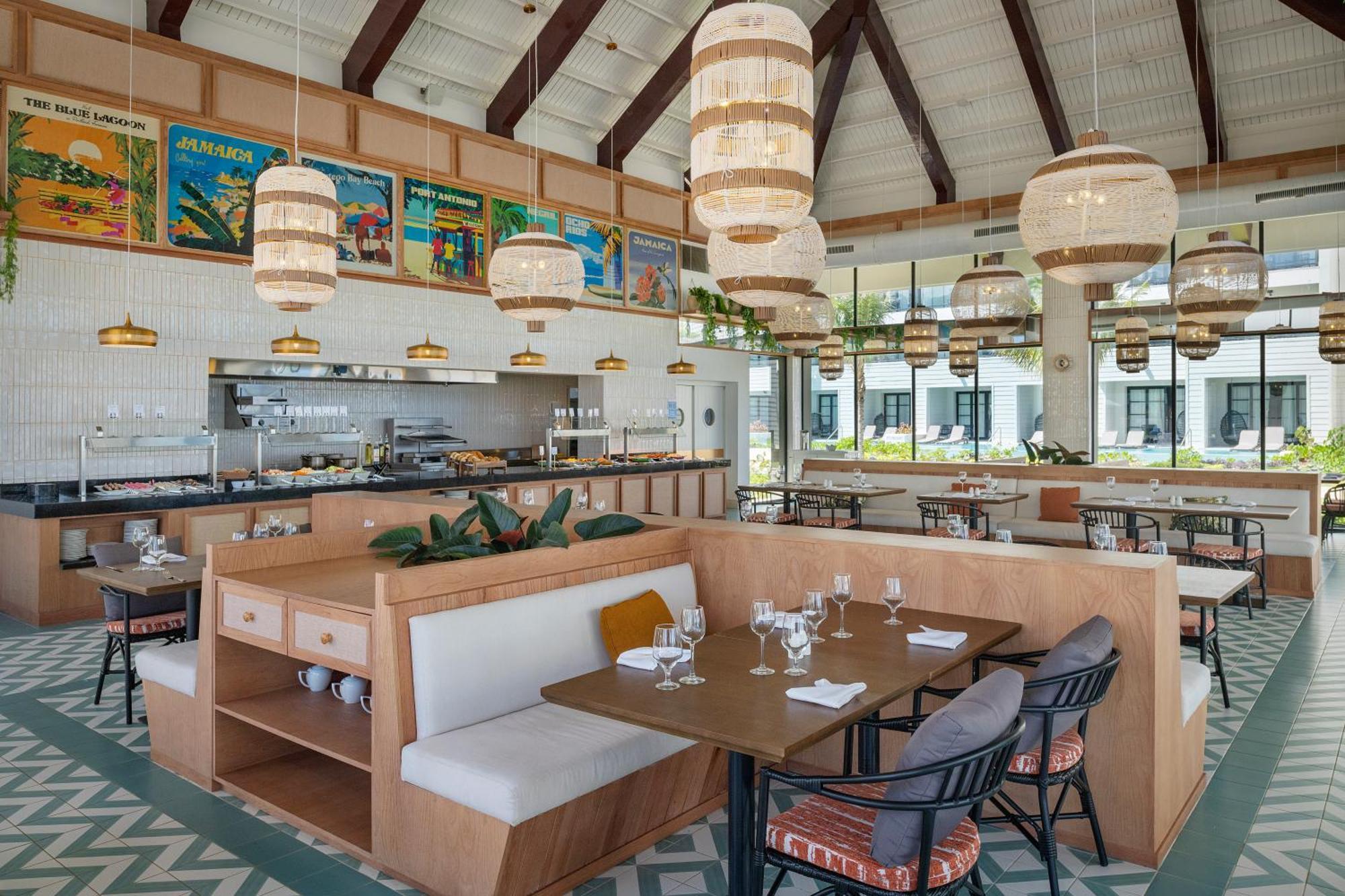 Hotel Ocean Eden Bay (Adults Only) Spring Rises Exterior foto The interior of the restaurant